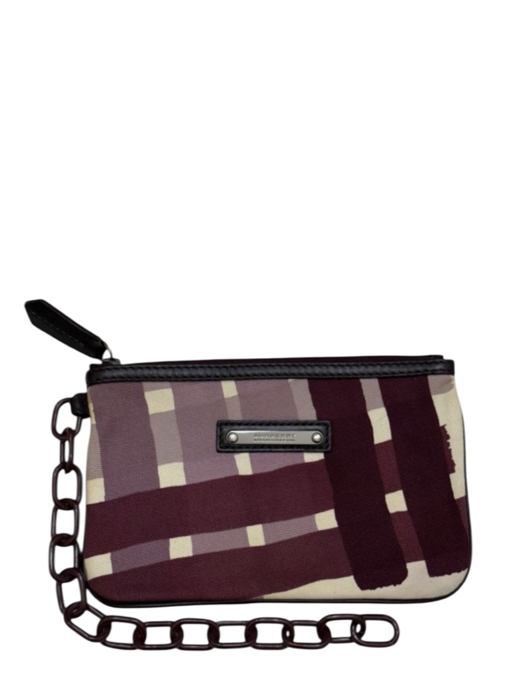 BURBERRY - TAN LAVENDER PURPLE CLUTCH BAG POUCH